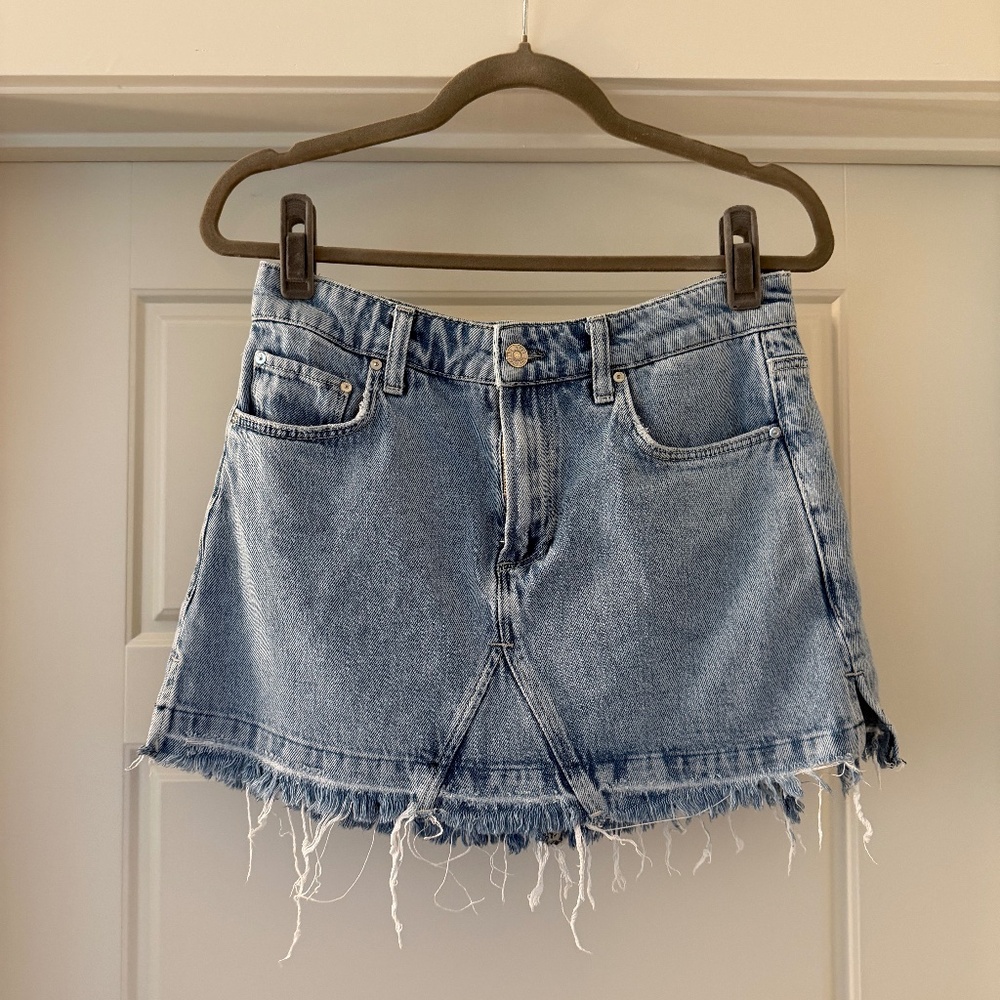 PAIGE jean mini skirt